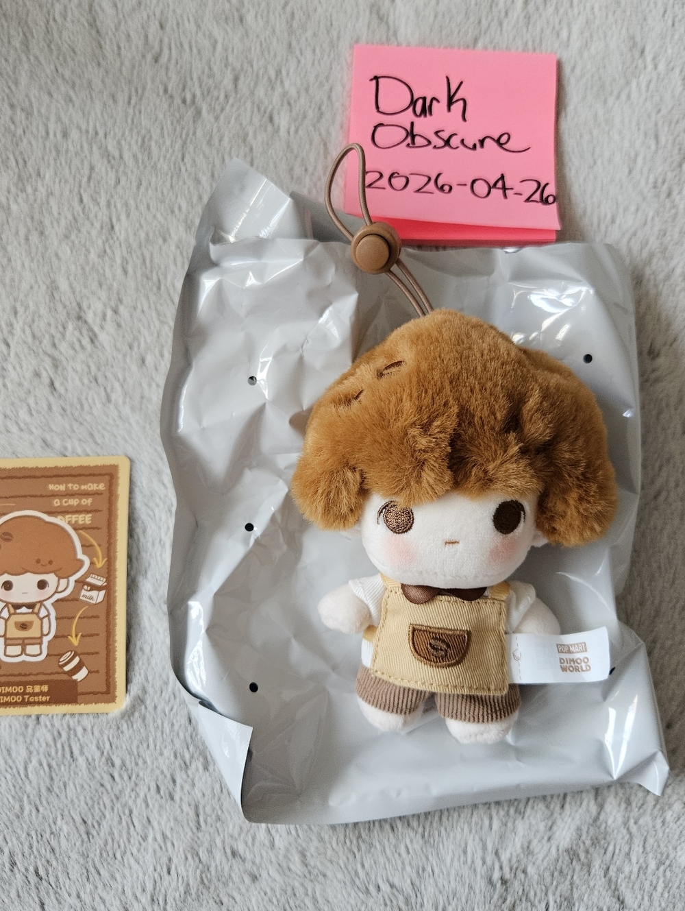 POPMART Coffee Factory - Dimoo Taster Plush Pendant - Open Box - Picture 3 of 11